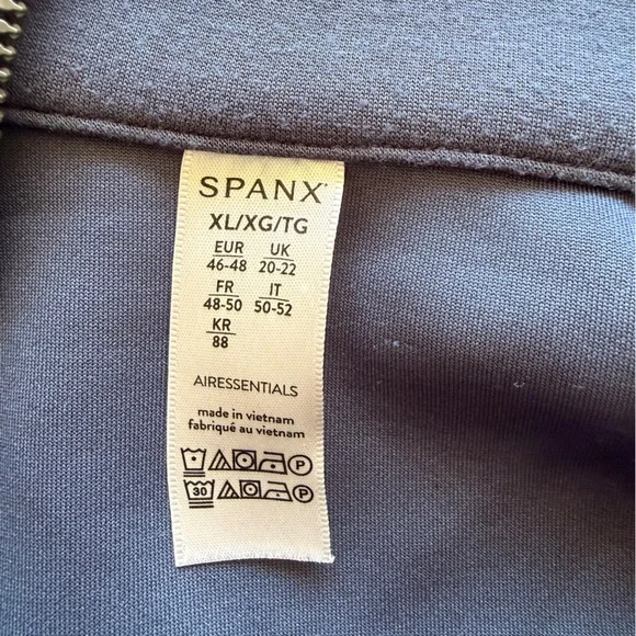 SPANX AirEssentials Half Zip in Storm - Picture 3 of 7